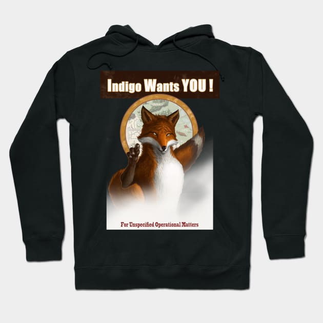 Indigo Wants You Hoodie by Ben Aaronovitch 